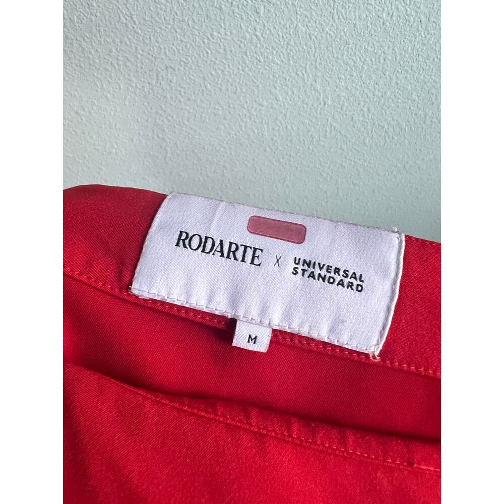 Rodarte X Universal Standard Red Chiffon Ruffle Mid Skirt Women 18-20 Balletcore - Picture 8 of 9